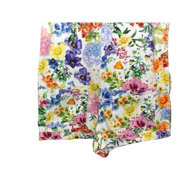 Show Me Your Mumu Blue Reno Denim Romper Shorts Zip Front  Small - Picture 7 of 9